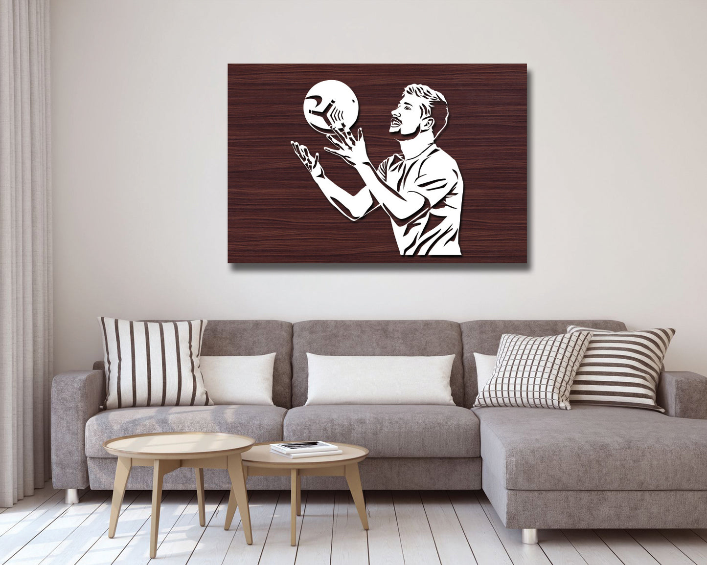 Kevin De Bruyne LED Wooden Decal