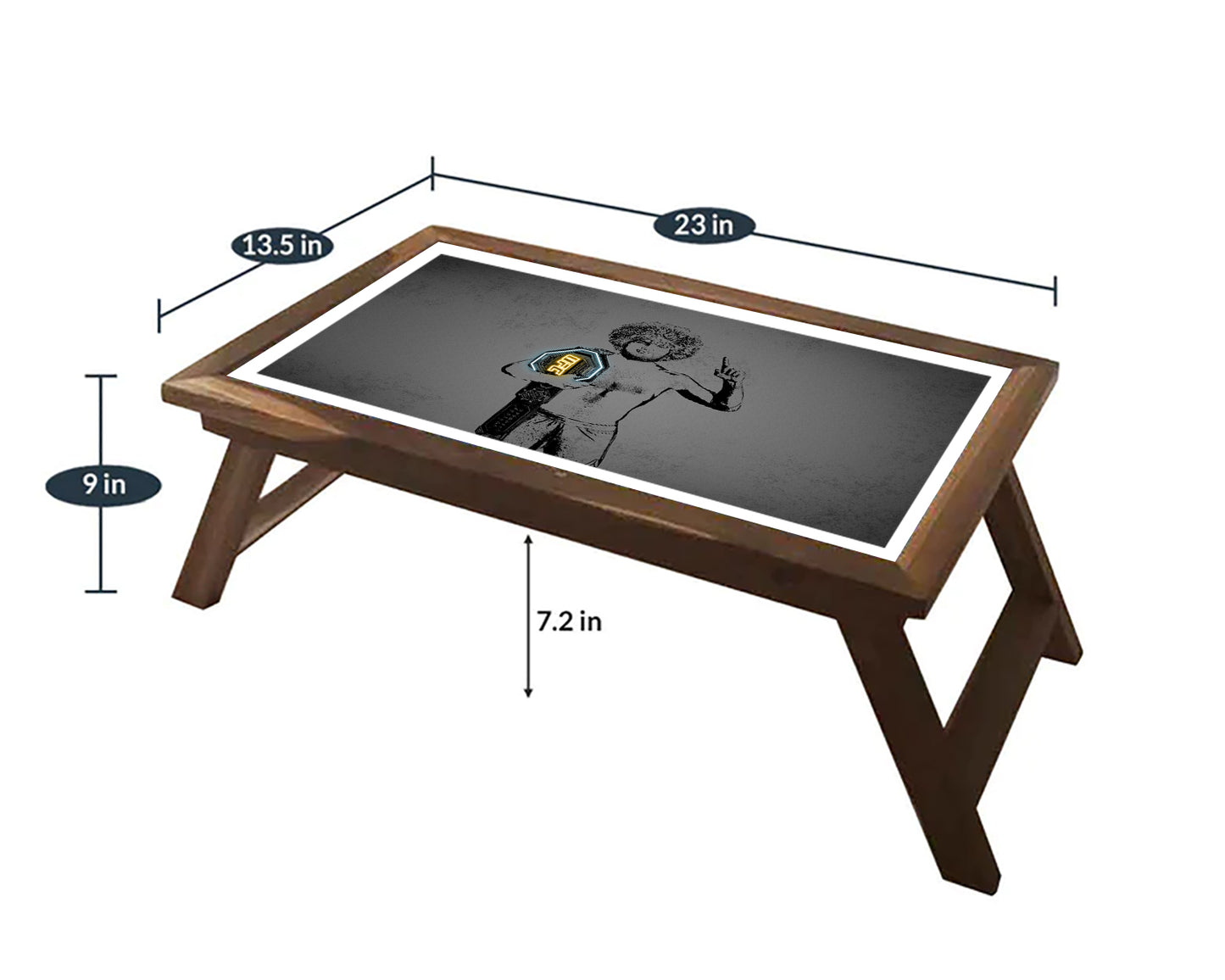 Khabib Nurmagomedov Neon Effect Coffee and Laptop Table