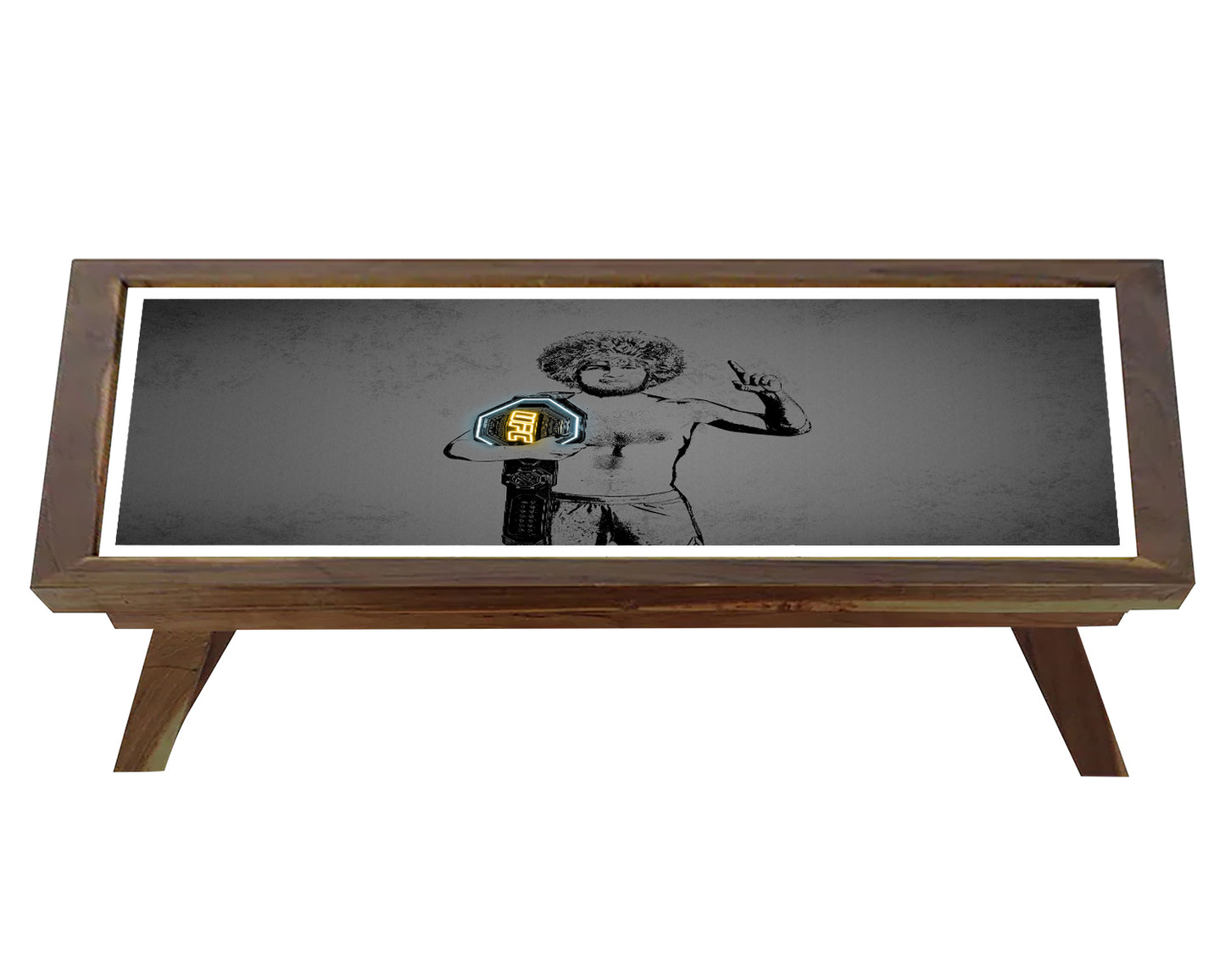 Khabib Nurmagomedov Neon Effect Coffee and Laptop Table
