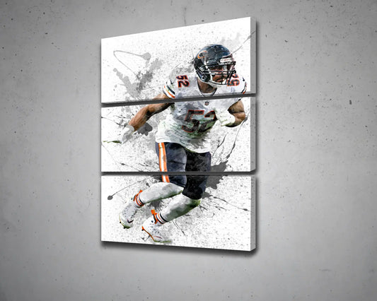 Khalil Mack Canvas Wall Art