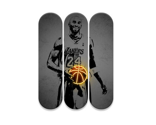Kobe Bryant Acrylic Skateboard Wall Art