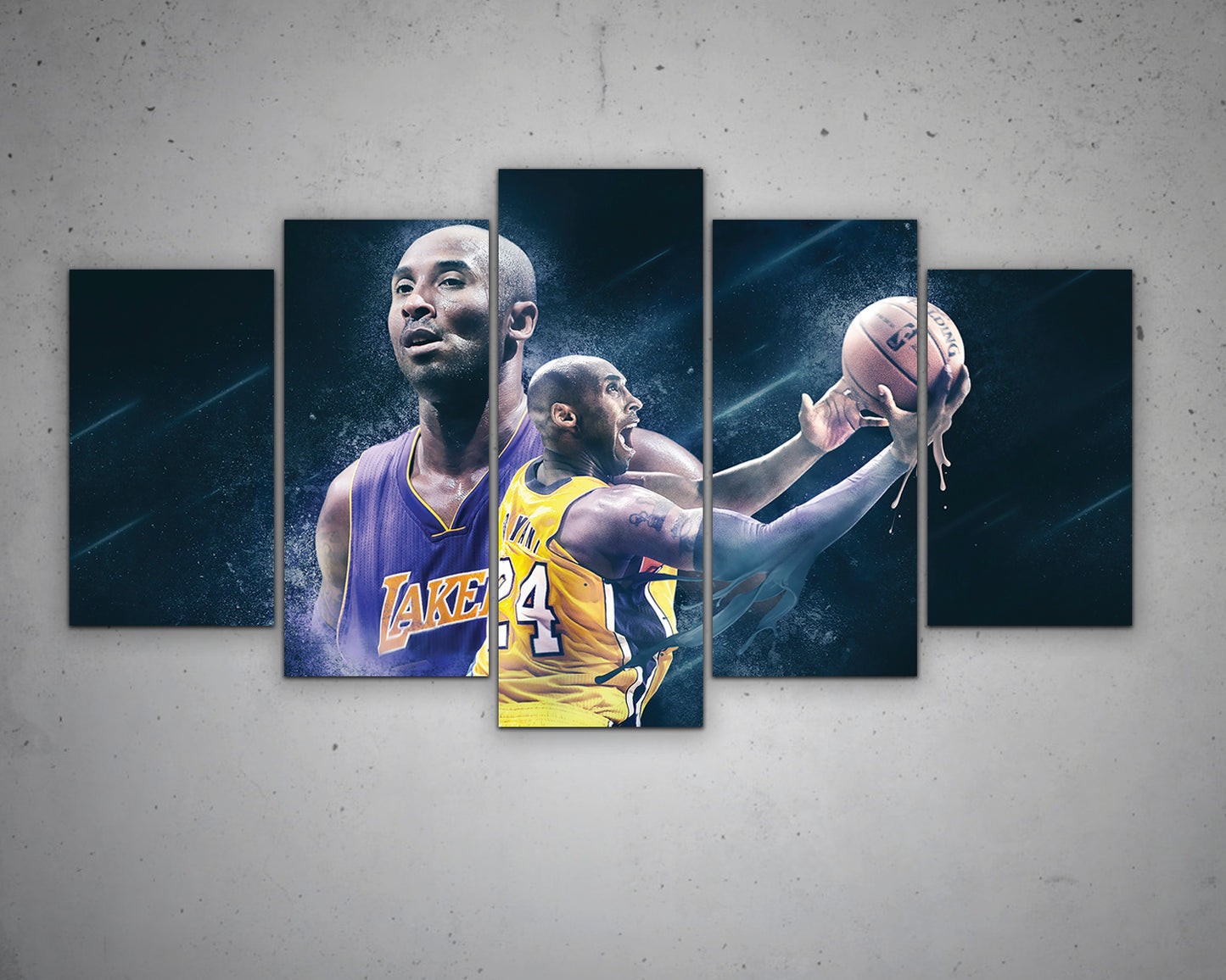 Kobe Bryant Black & White Canvas Art