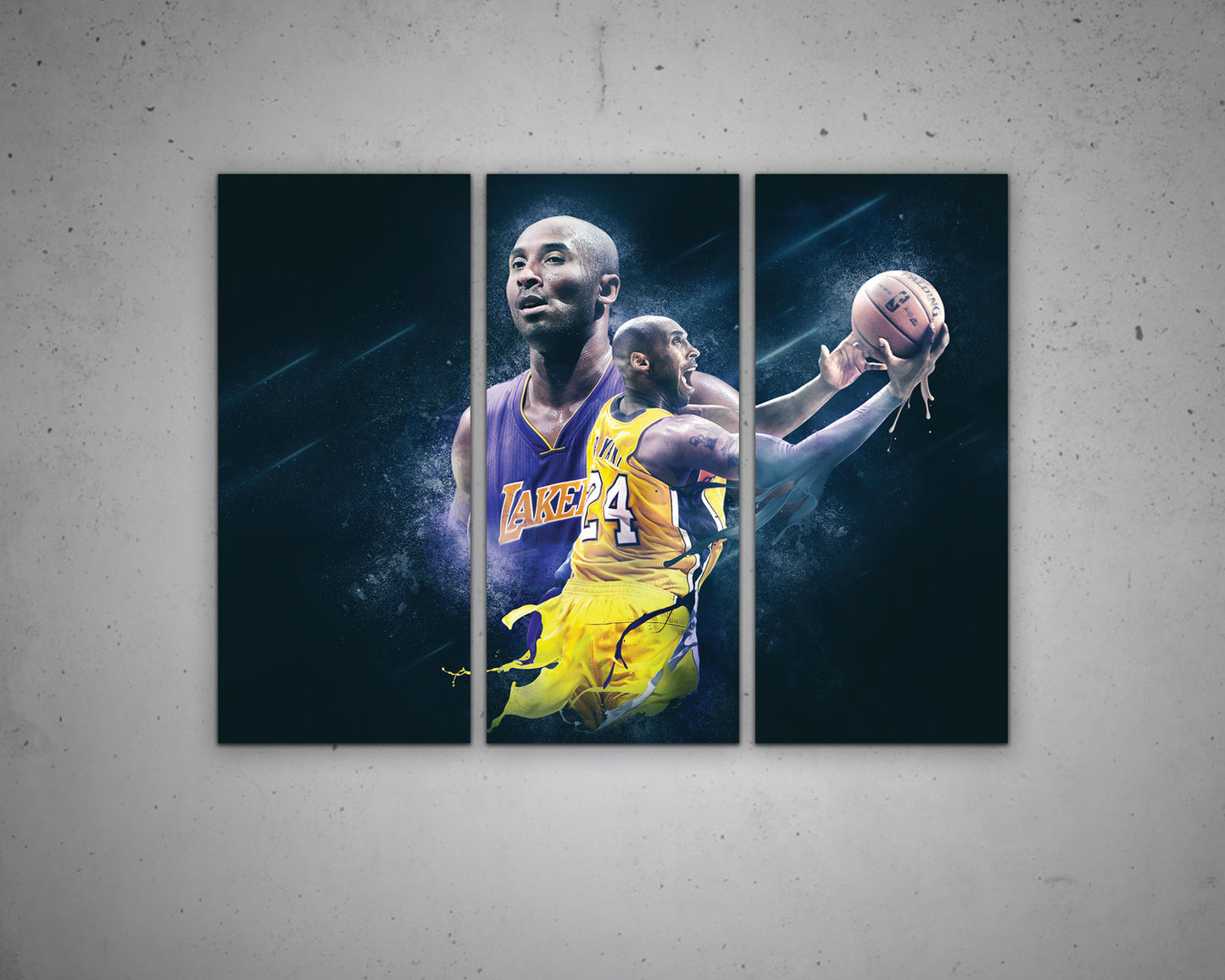 Kobe Bryant Black & White Canvas Art