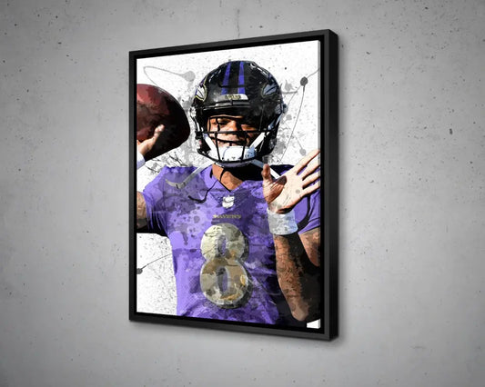 Lamar Jackson Canvas Wall Art