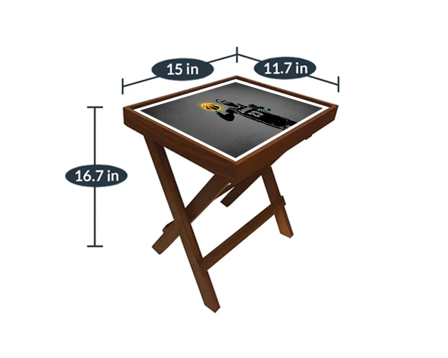 LeBron James Neon Effect Coffee and Laptop Table