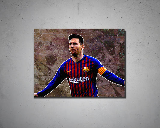 Lionel Messi Multicolour Wall Art
