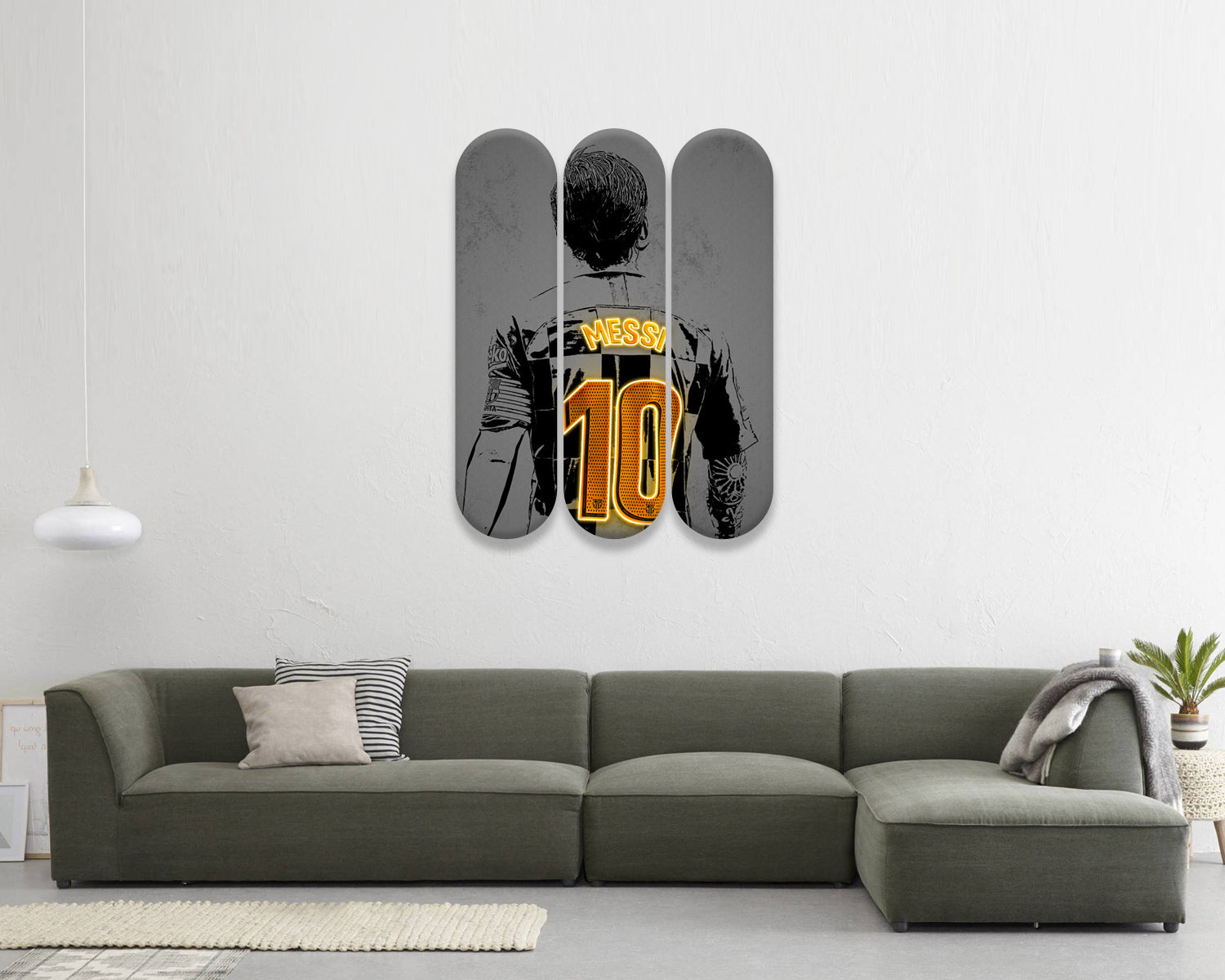 Lionel Messi Acrylic Skateboard Wall Art