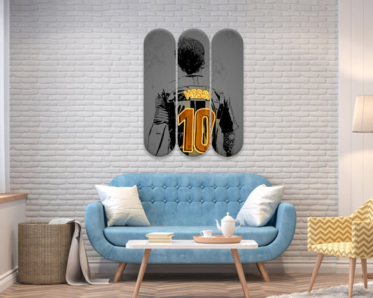 Lionel Messi Acrylic Skateboard Wall Art
