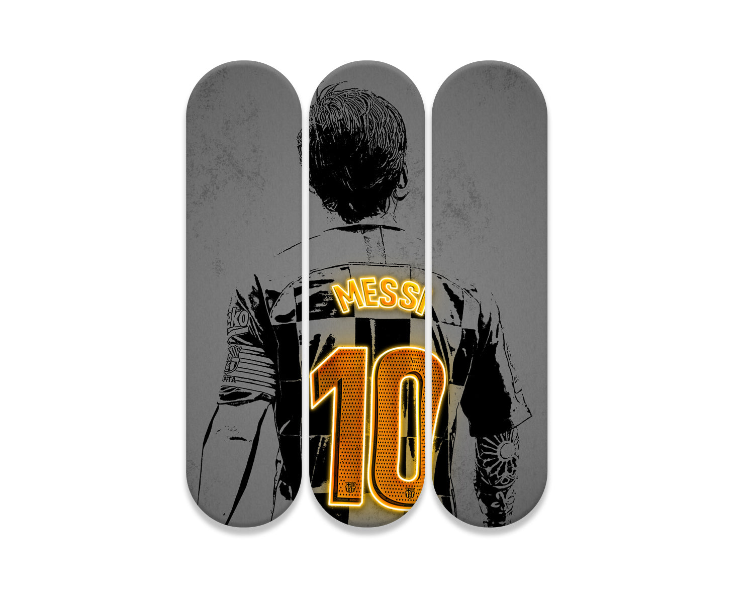Lionel Messi Acrylic Skateboard Wall Art