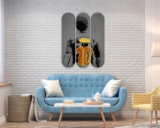Lionel Messi Acrylic Skateboard Wall Art
