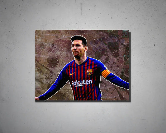 Lionel Messi Multicolour Wall Art