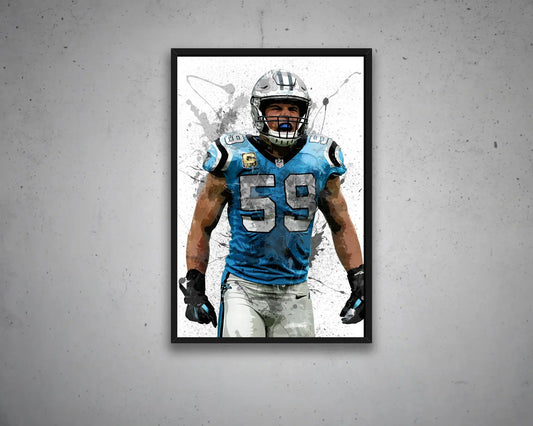 Luke Kuechly Canvas Wall Art