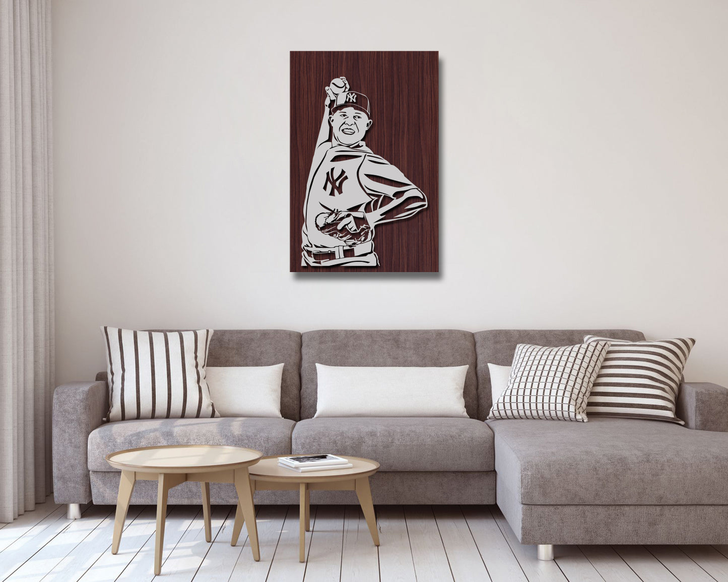 Mariano Rivera LED Wooden Decal