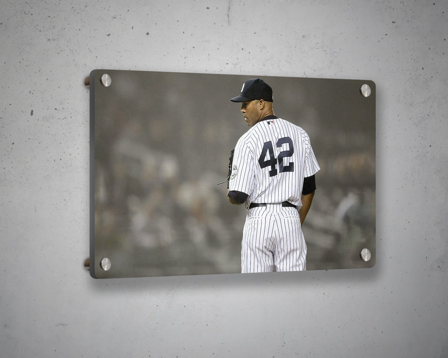 Mariano Rivera Black & White Canvas Art