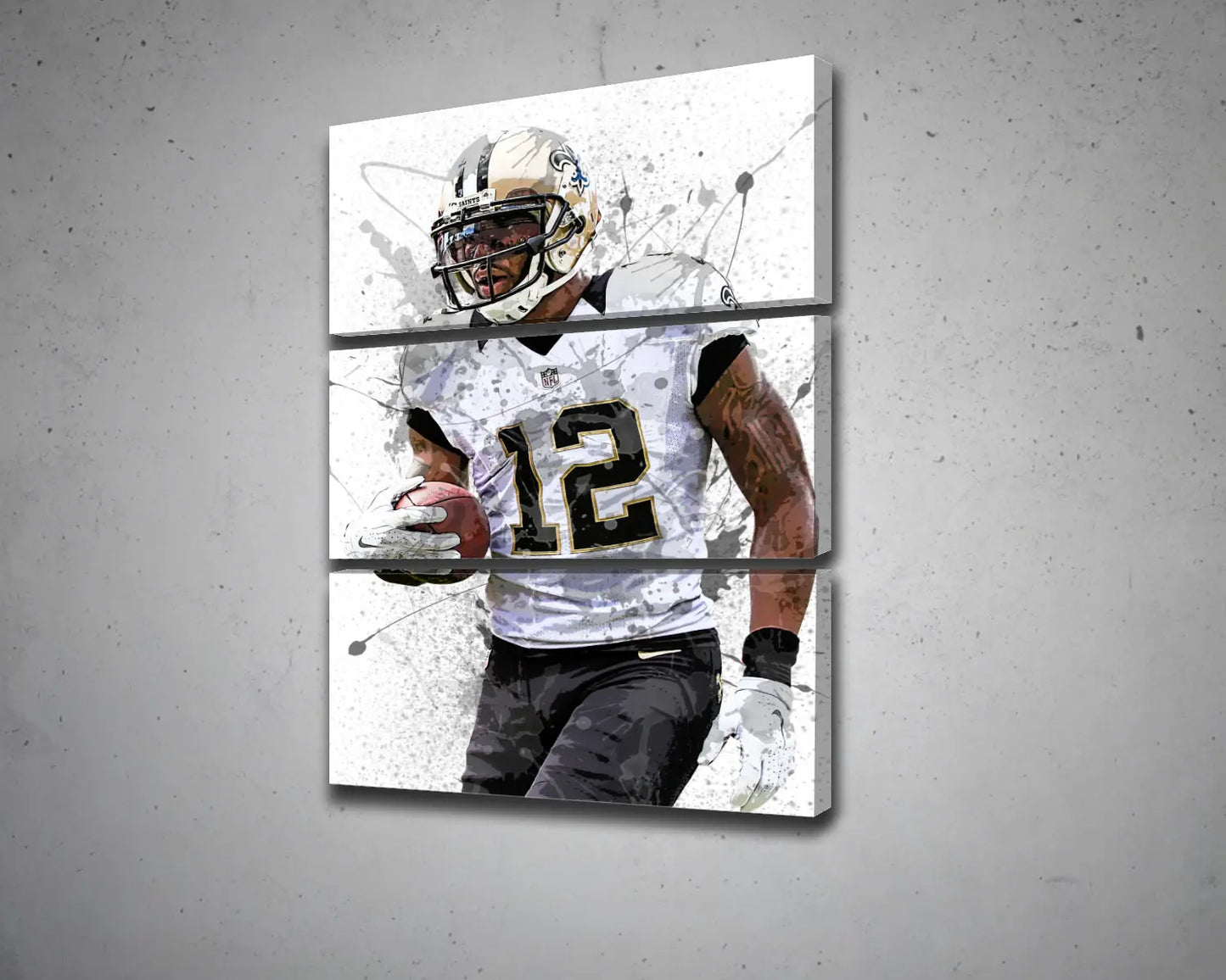 Marques Colston Splash Effect Canvas Art