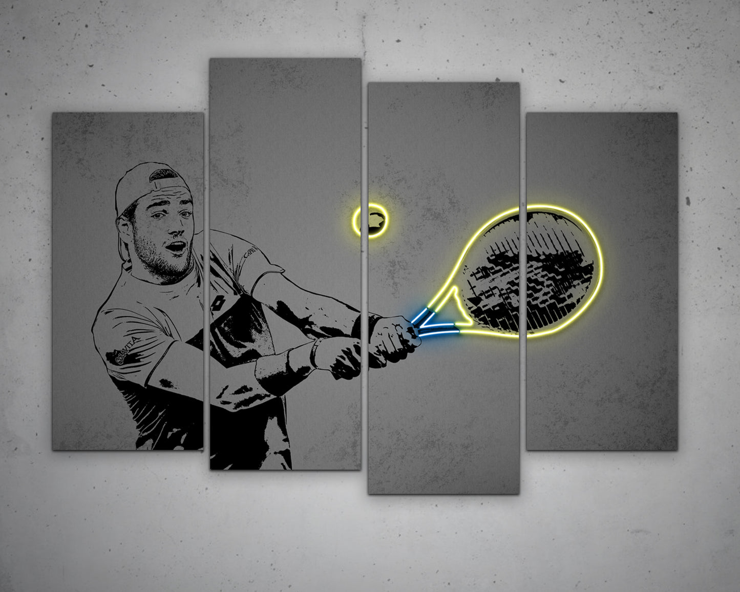Matteo Berrettini Canvas Wall Art