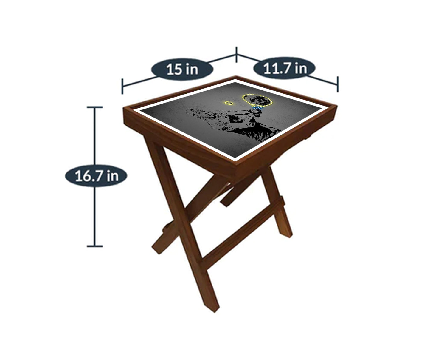 Matteo Berrettini Neon Effect Coffee and Laptop Table