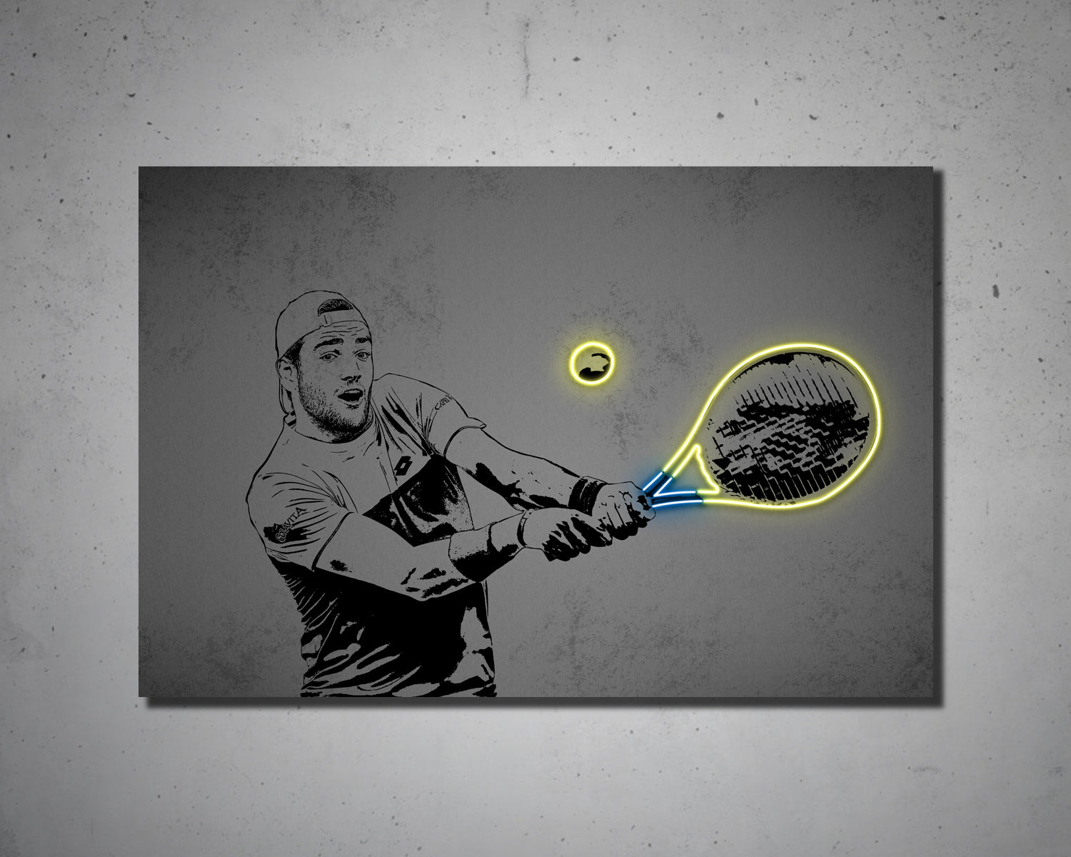 Matteo Berrettini Canvas Wall Art