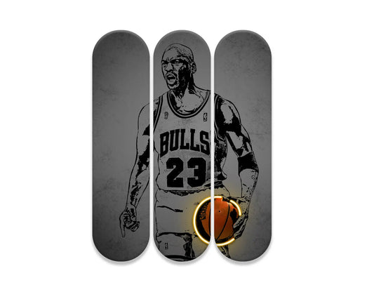 Michael Jordan Acrylic Skateboard Wall Art