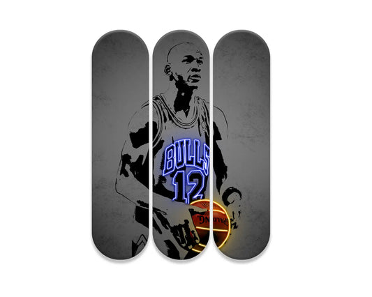 Michael Jordan Acrylic Skateboard Wall Art