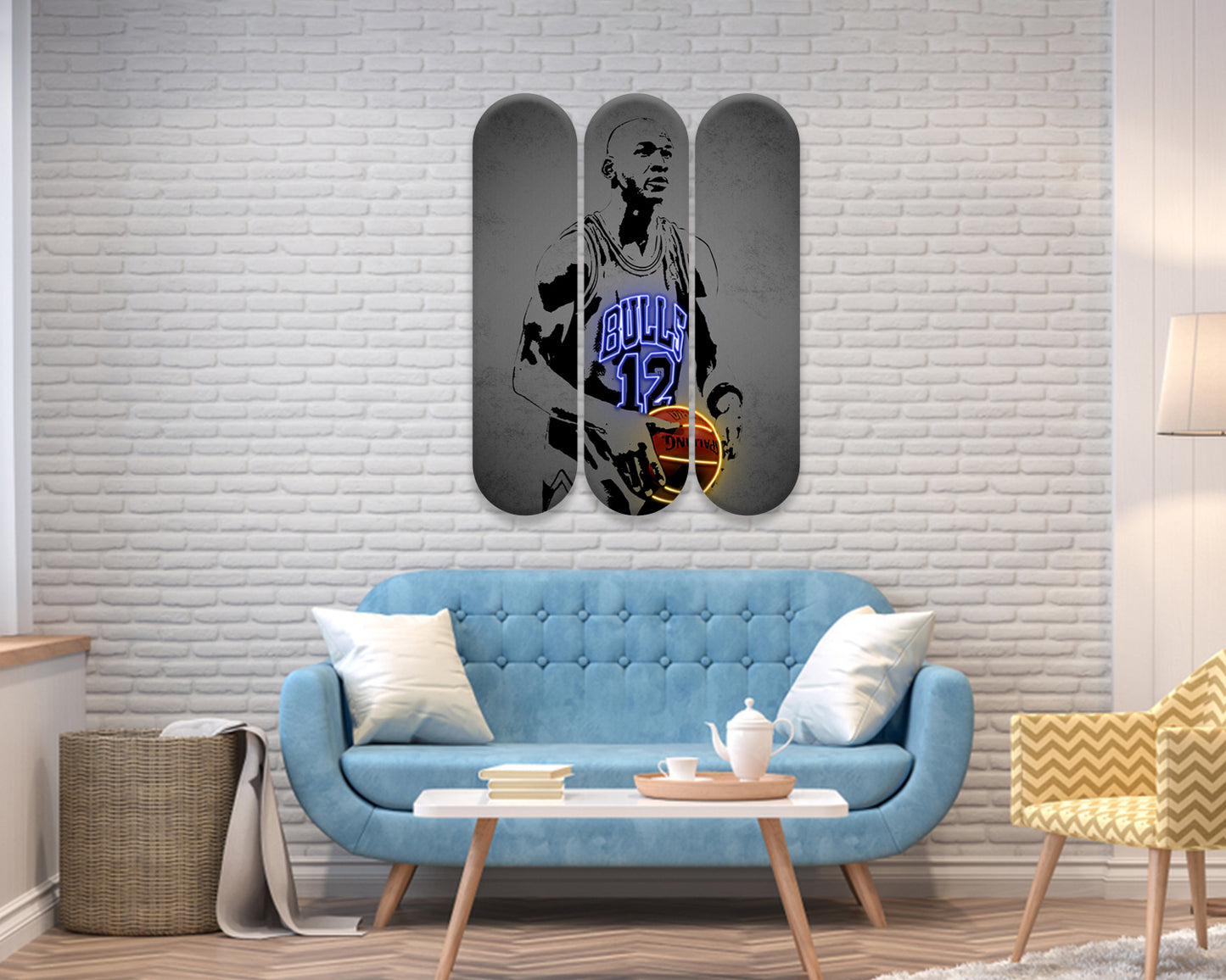 Michael Jordan Acrylic Skateboard Wall Art