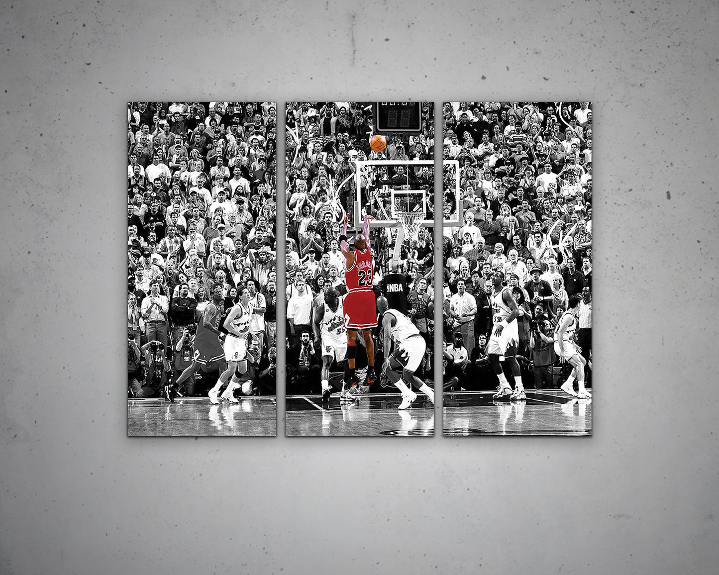 Michael Jordan Black & White Canvas Art 