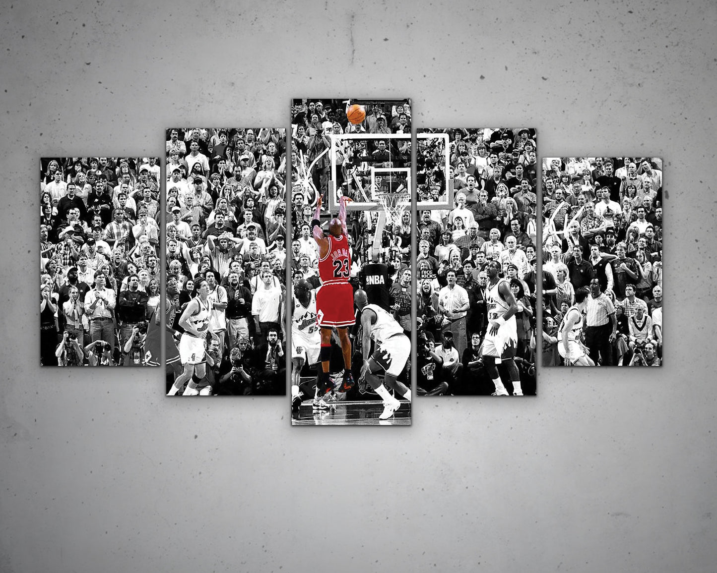Michael Jordan Black & White Canvas Art