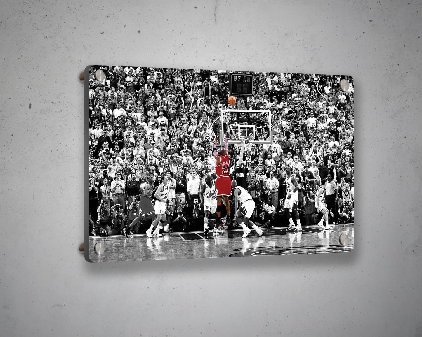 Michael Jordan Black & White Canvas Art 