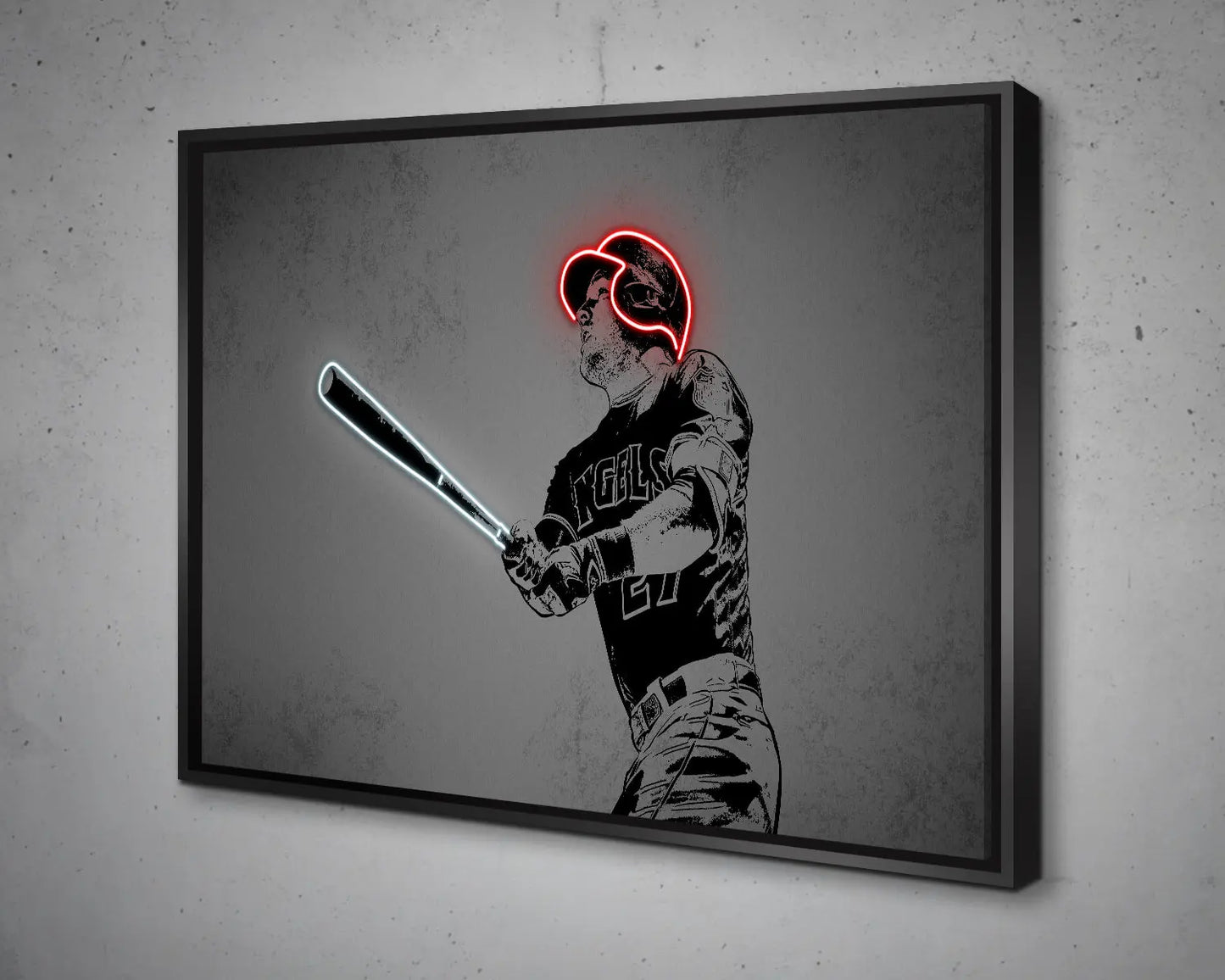 Mike Trout Canvas Wall Art
