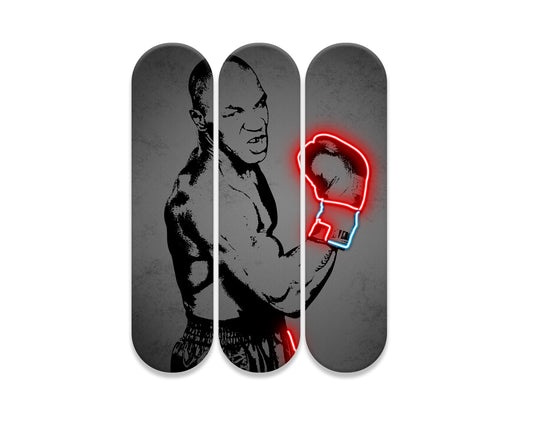 Mike Tyson Acrylic Skateboard Wall Art