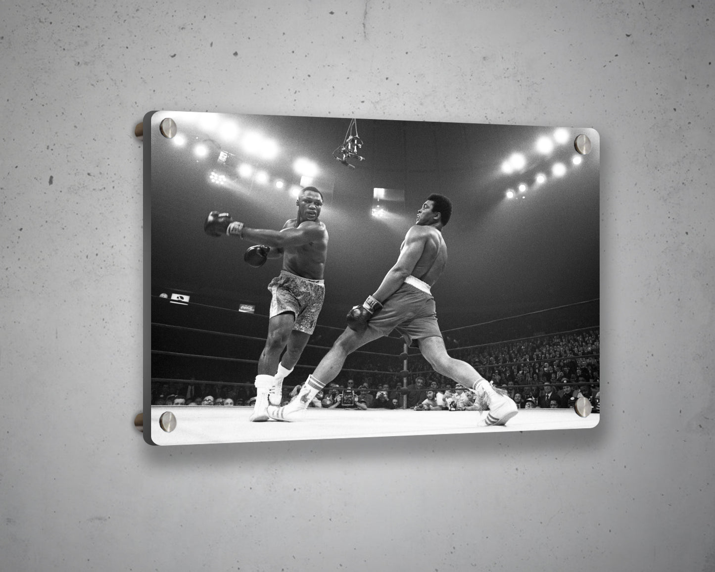 Joe Frazier vs. Muhammad Ali Black & White Canvas Art