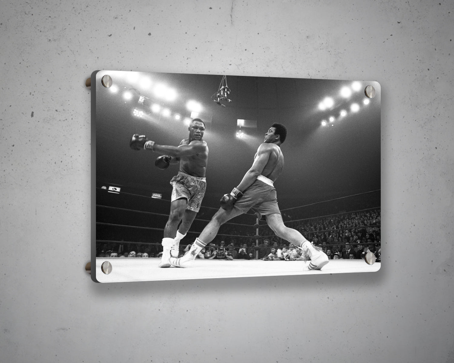 Joe Frazier vs. Muhammad Ali Black & White Canvas Art