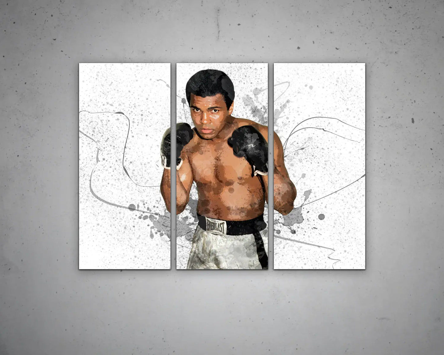 Muhammad Ali Splash Effect Canvas Art