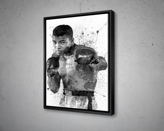 Muhammad Ali Splash Effect Canvas Art