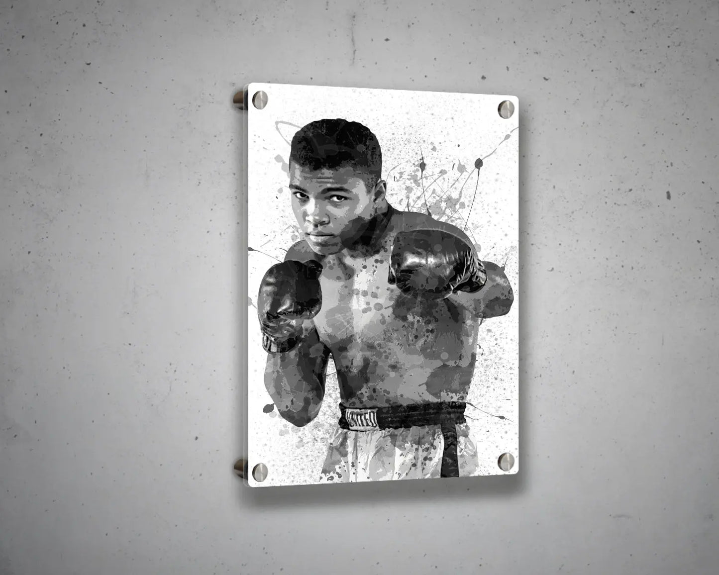 Muhammad Ali Splash Effect Canvas Art