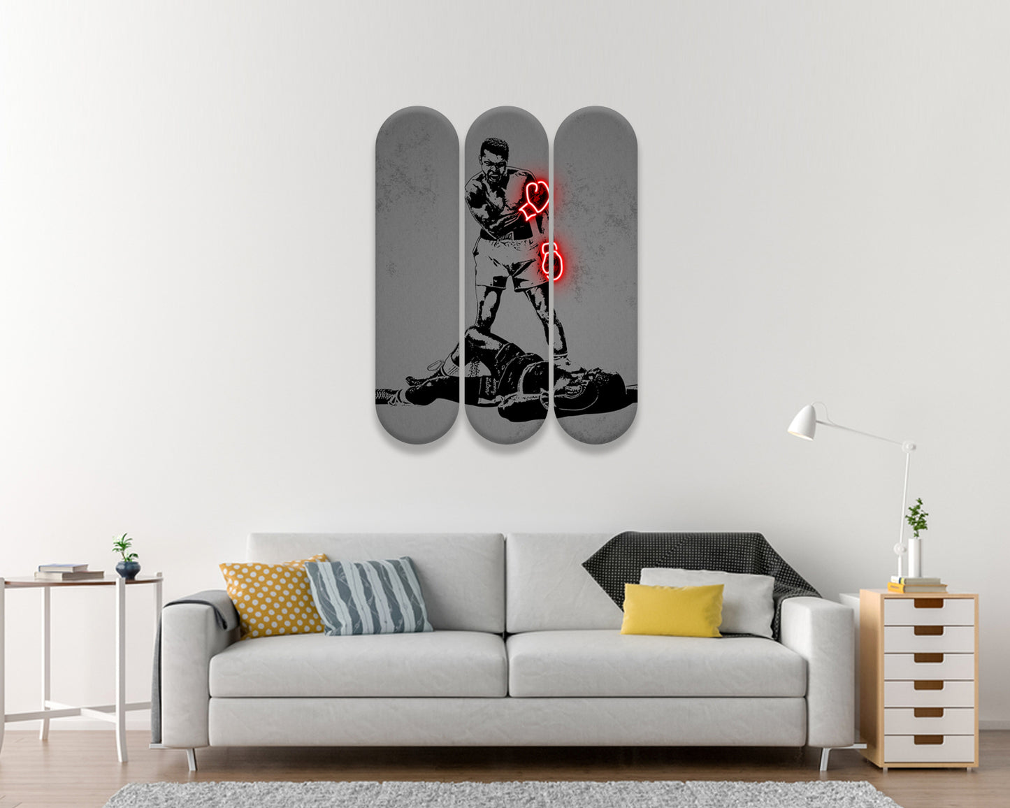 Muhammad Ali Acrylic Skateboard Wall Art