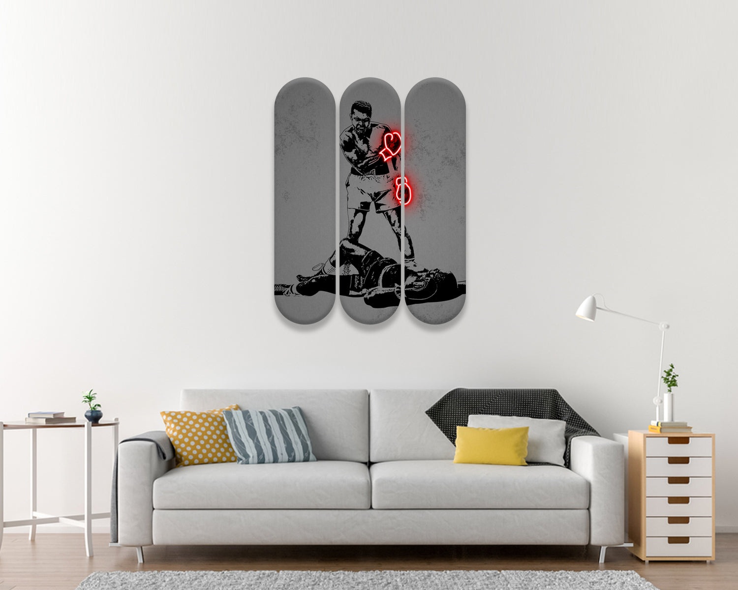 Muhammad Ali Acrylic Skateboard Wall Art