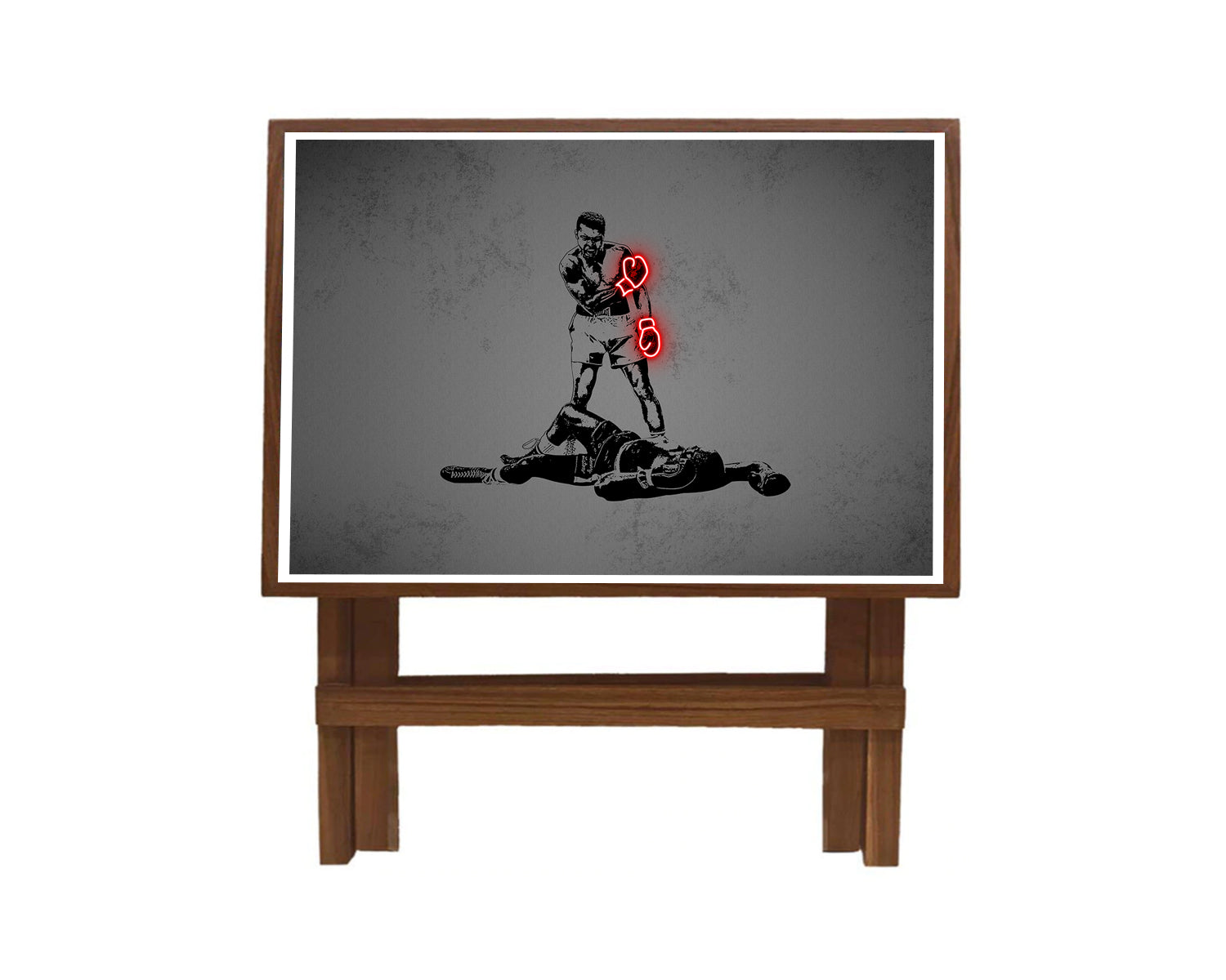 Muhammad Ali Neon Effect Coffee and Laptop Table