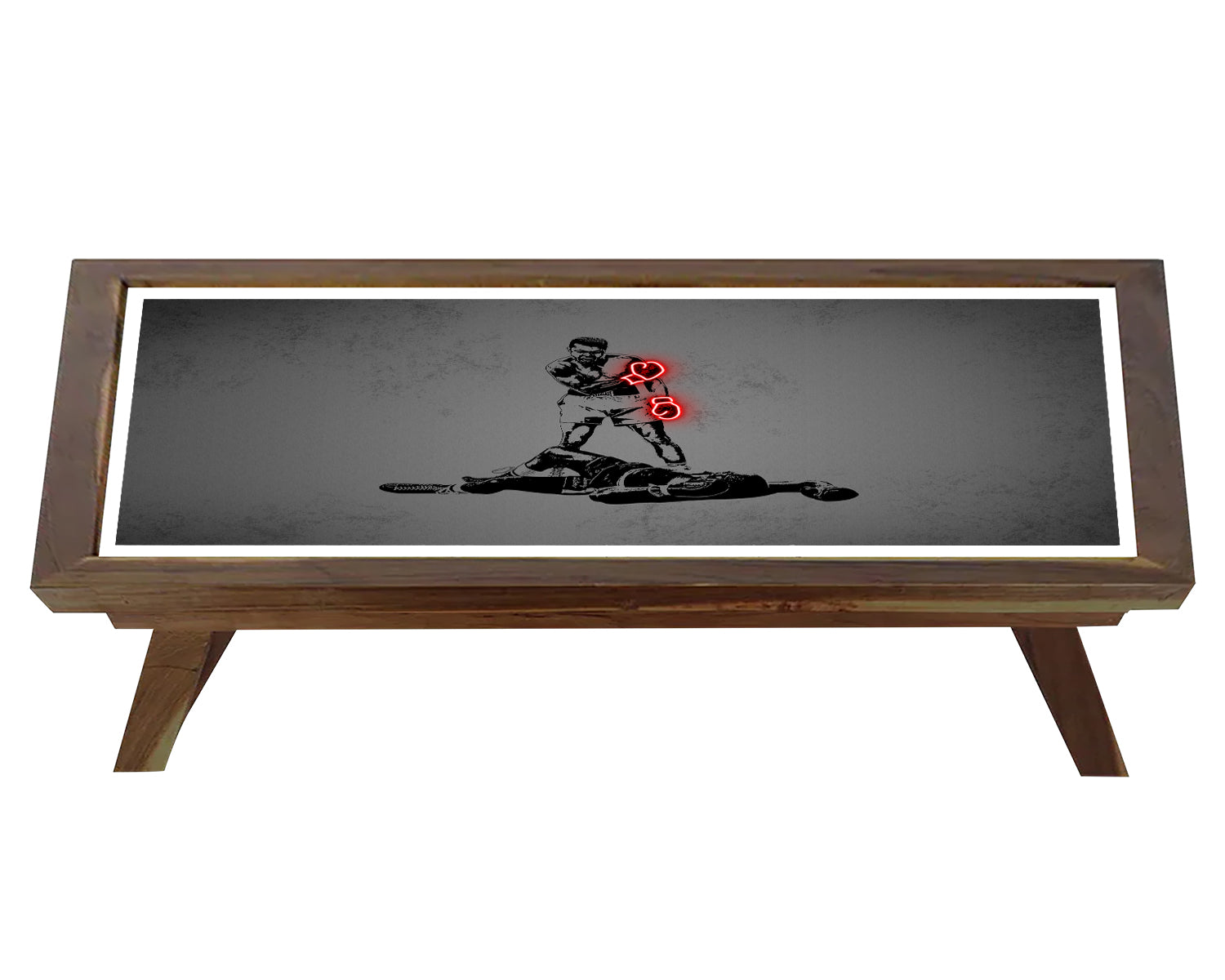 Muhammad Ali Neon Effect Coffee and Laptop Table