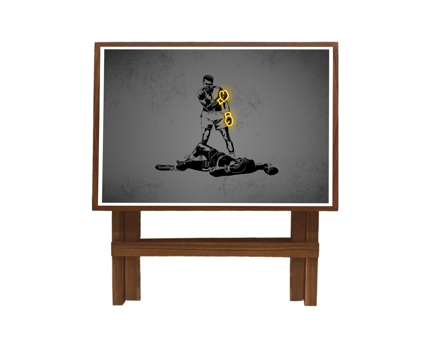 Muhammad Ali Neon Effect Coffee and Laptop Table