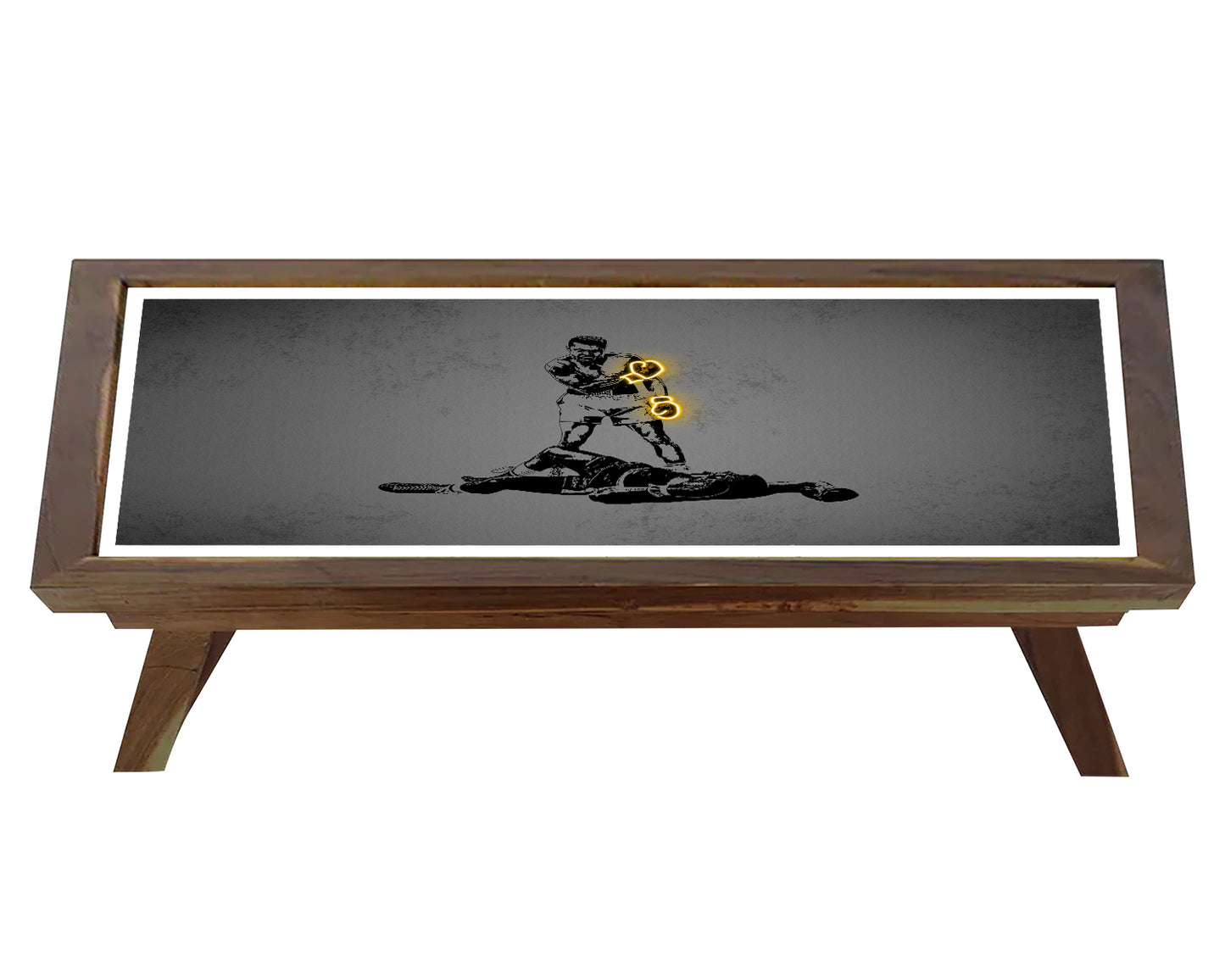 Muhammad Ali Neon Effect Coffee and Laptop Table