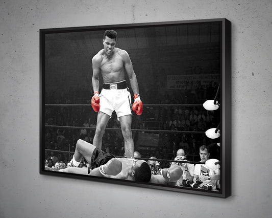 Muhammad Ali Black & White Canvas Art