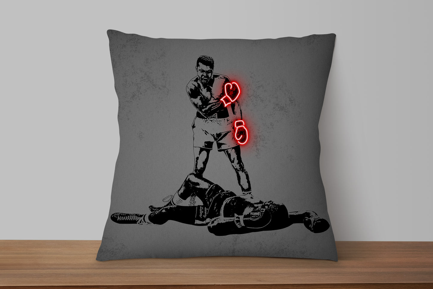 Muhammad Ali Neon Effect Pillow