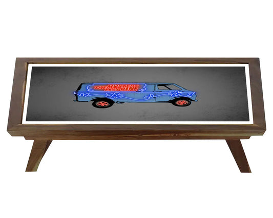 Mystery Machine Neon Effect Coffee and Laptop Table