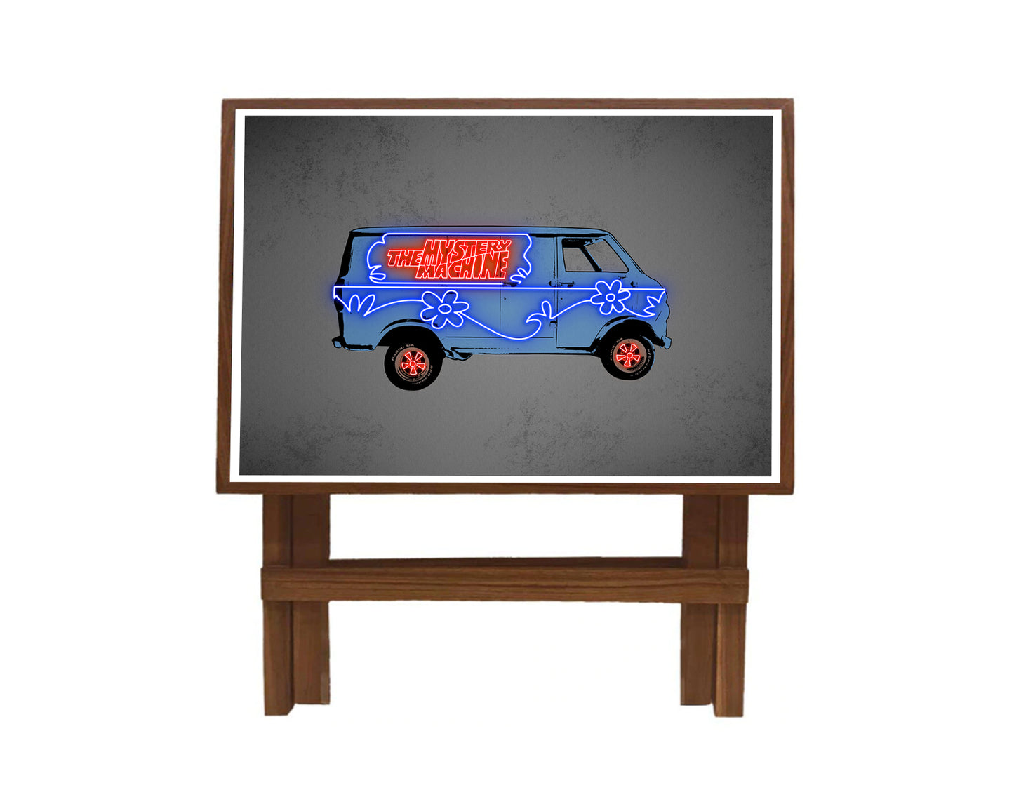 Mystery Machine Neon Effect Coffee and Laptop Table