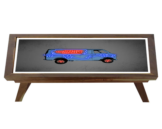 Mystery Machine Neon Effect Coffee and Laptop Table