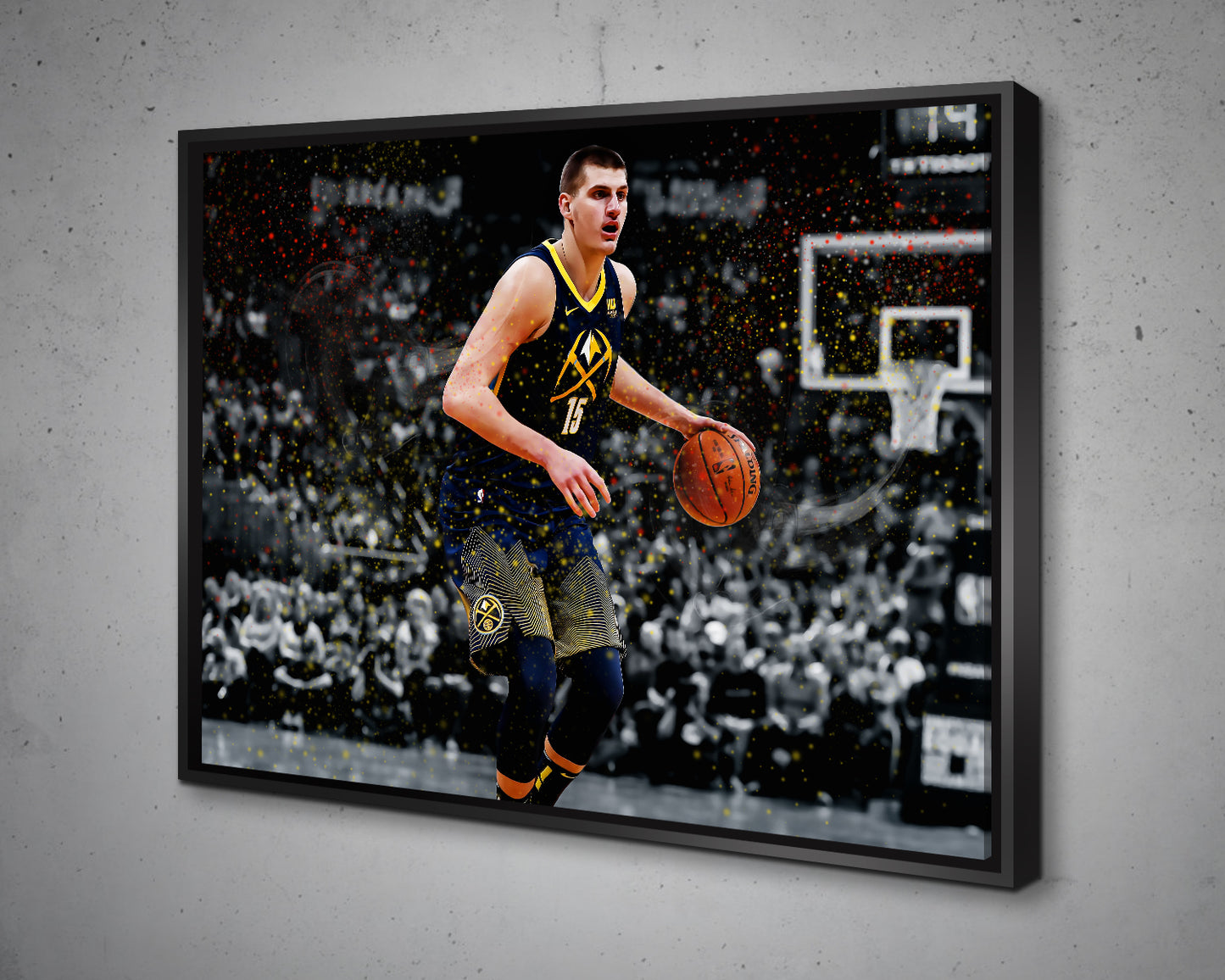 Nikola Jokić Walker Multicolour Wall Art