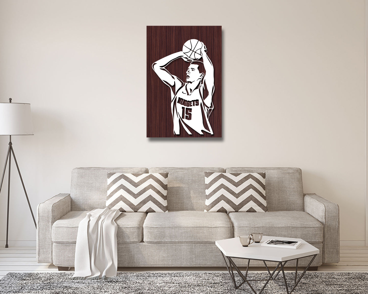 Nikola Jokic LED Wooden Decal