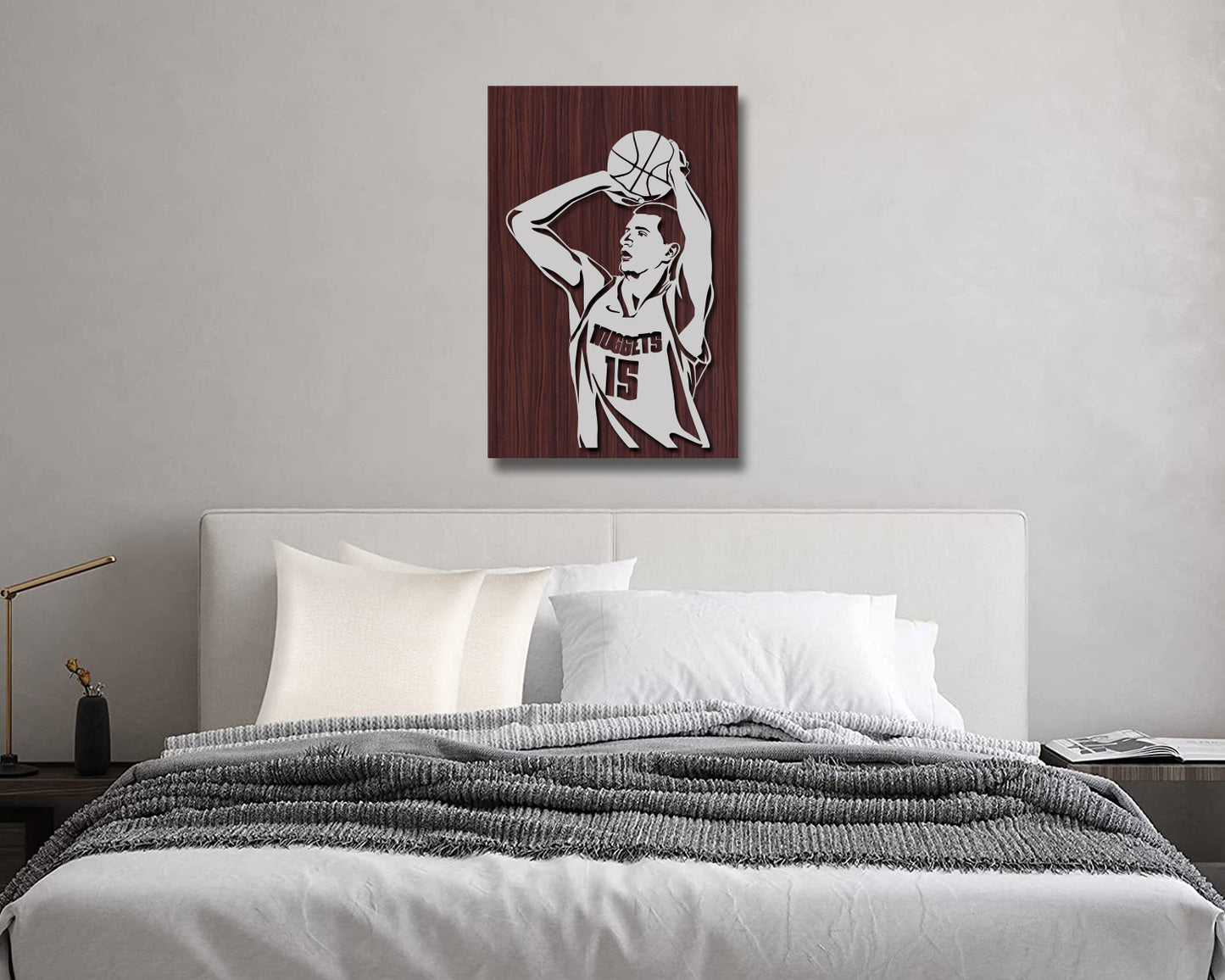 Nikola Jokic LED Wooden Decal
