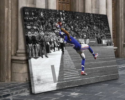 Odell Beckham Jr. Black & White Canvas Art